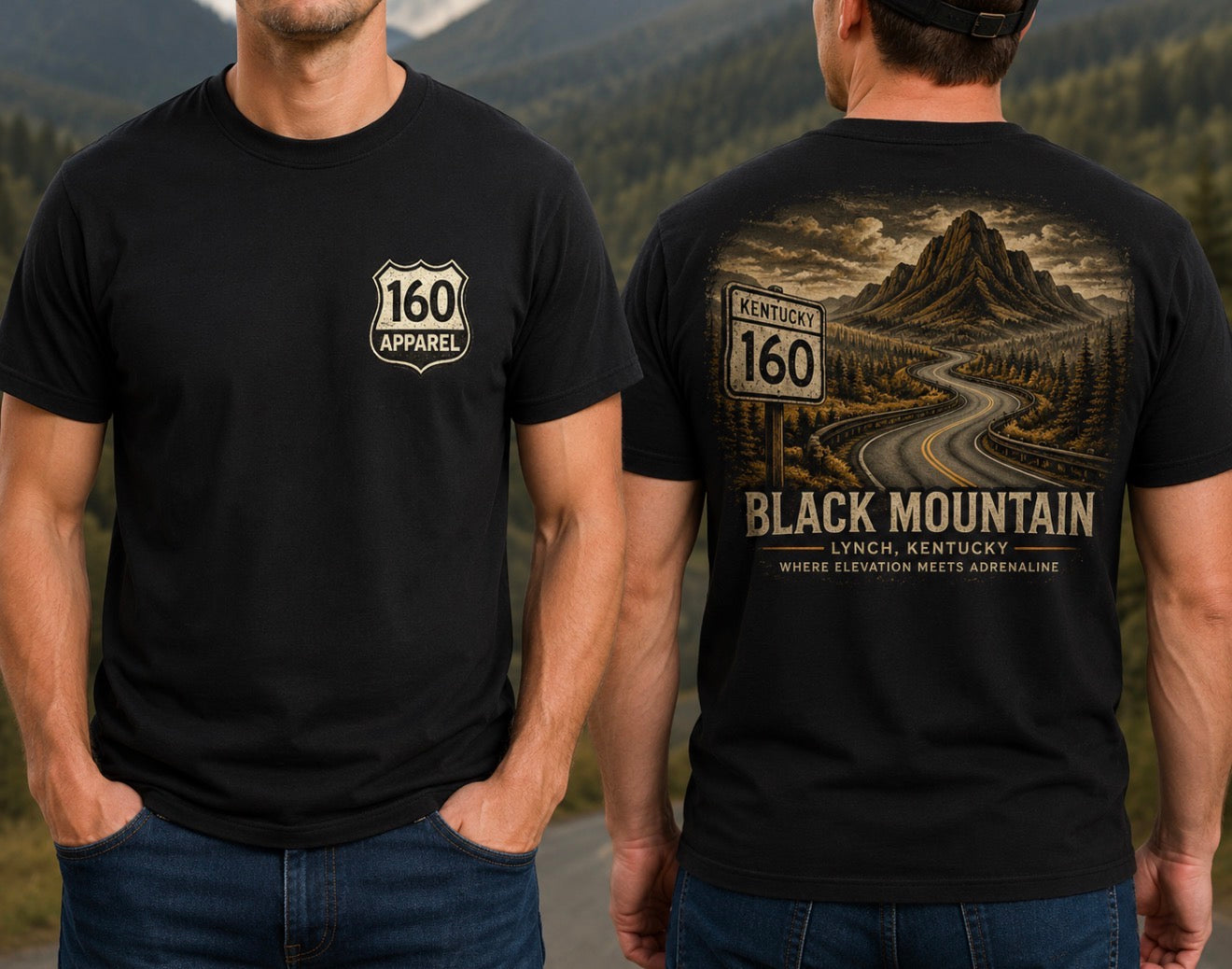 160 Apparel Black Mountain Tee